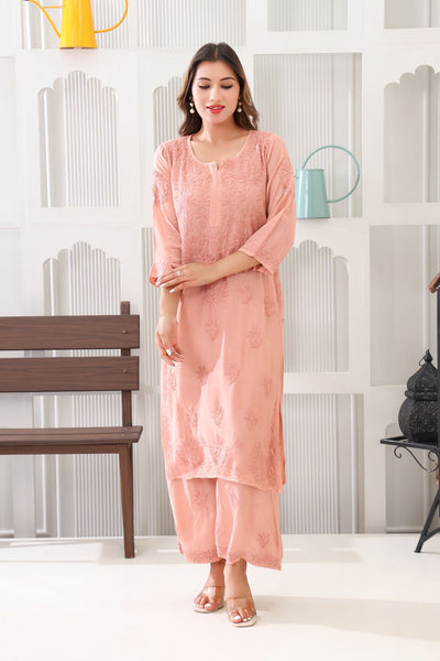 Naazakat Authentic Lucknowi Kurta Set