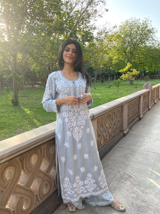 GULABI GRACE KURTI SET