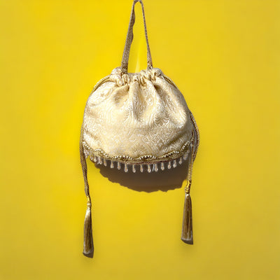 Gold Bucket Potli Bag