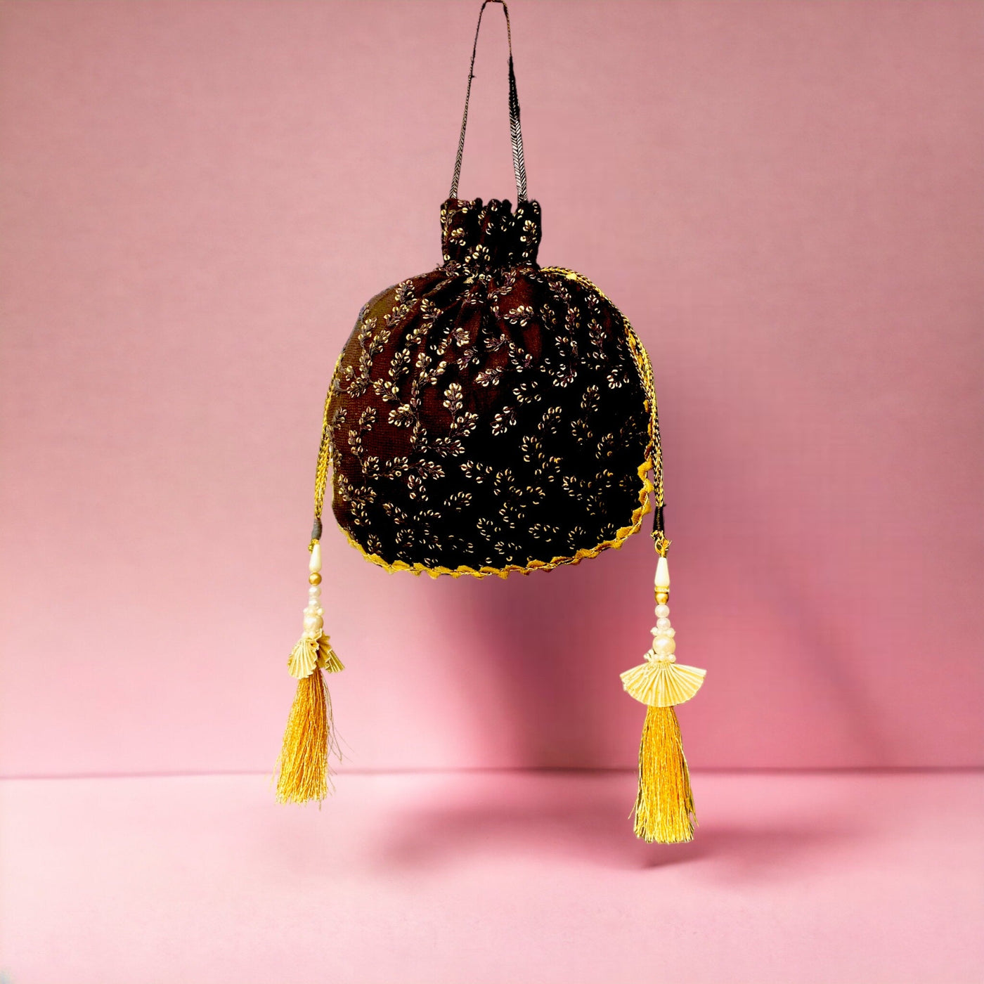 Sweet Black Potli Bag