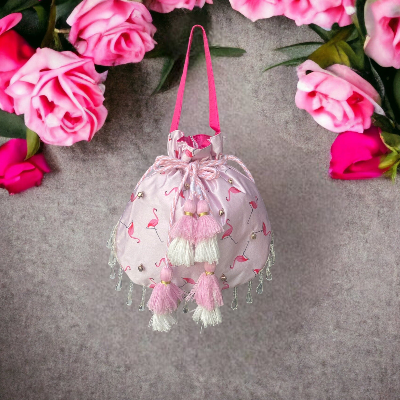 Ghungroo Pink Potli Bag